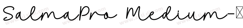SalmaPro Medium字体转换